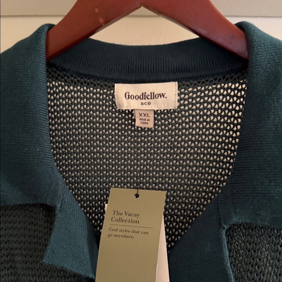 Mens XXL Goodfellow knit button up shirt / NEW - Picture 2 of 3